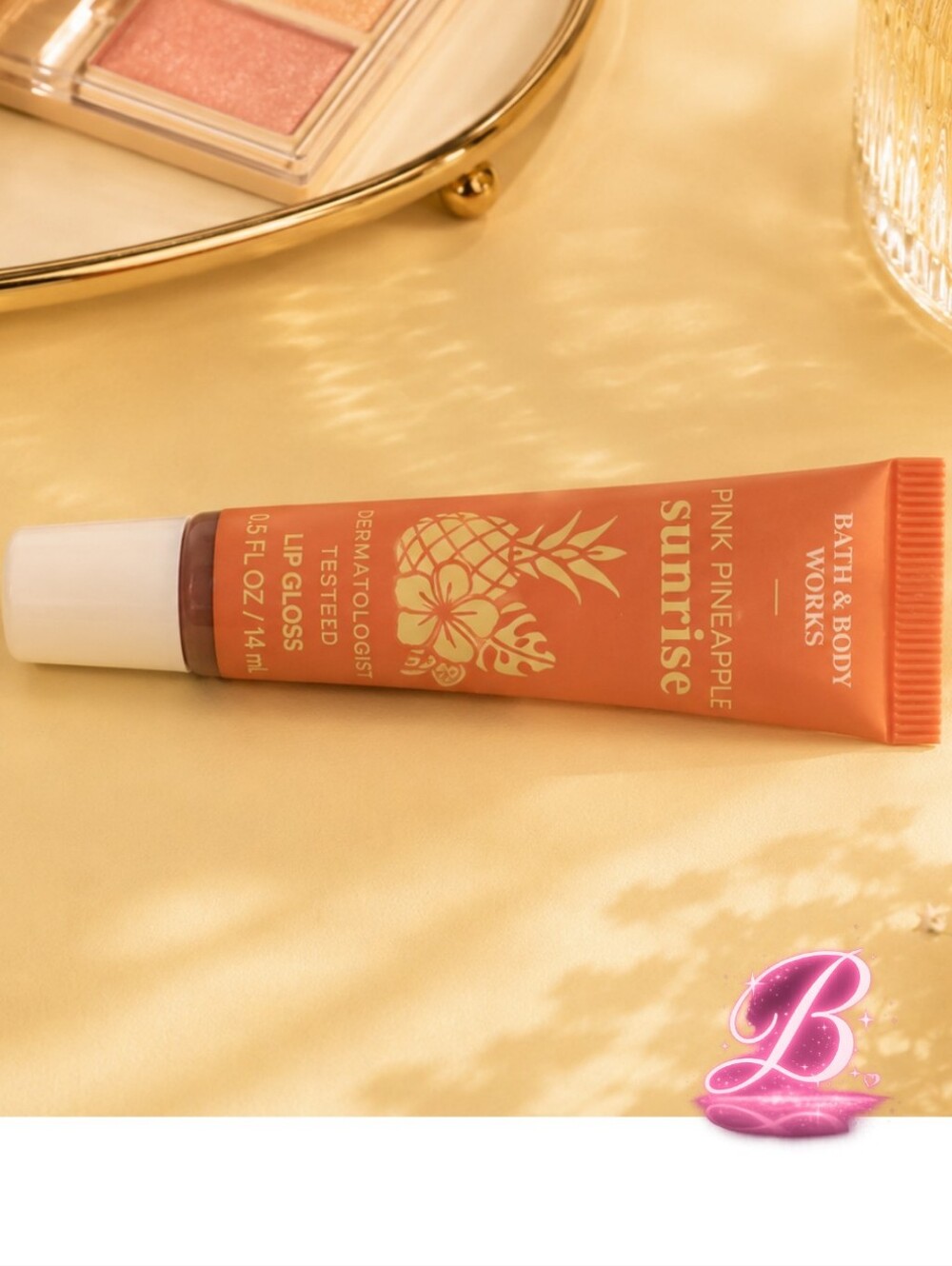 💛3/$15 Bath & Body Works Pink Pineapple Sunrise Lip Gloss